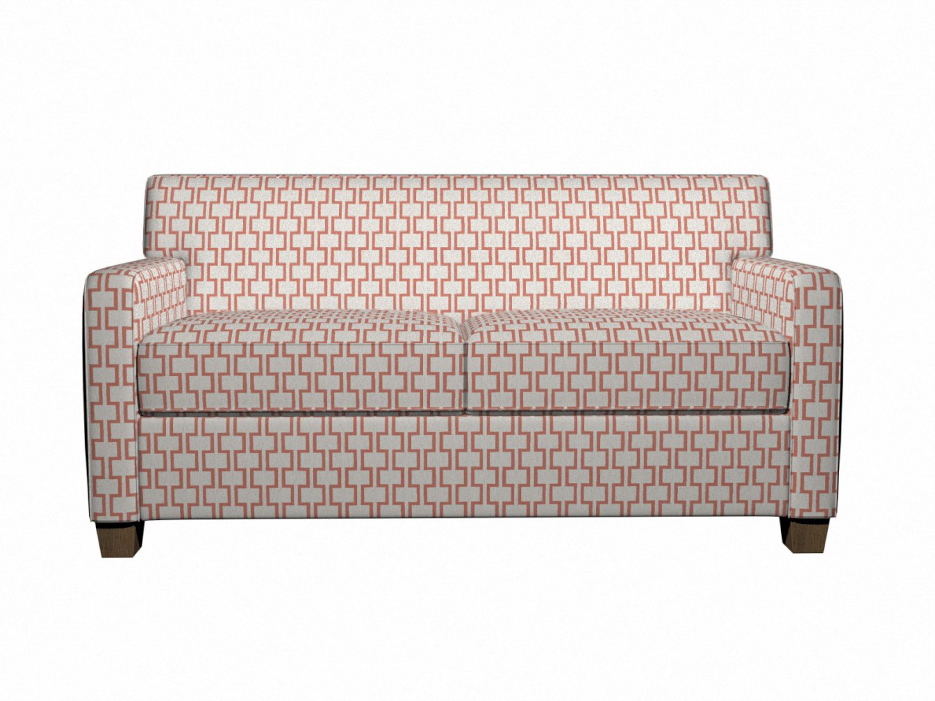 10002-03 Abstract & Geometric nan Coral & Peach Charlotte Select