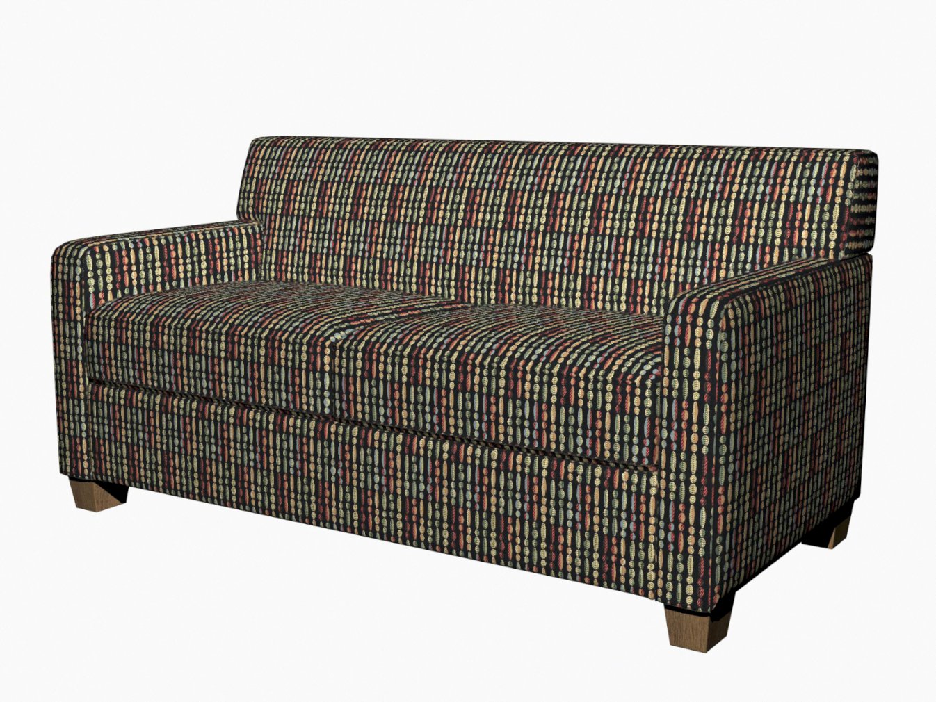 10020-02 Abstract & Geometric nan Black,Green,Orange & Rust Charlotte Select