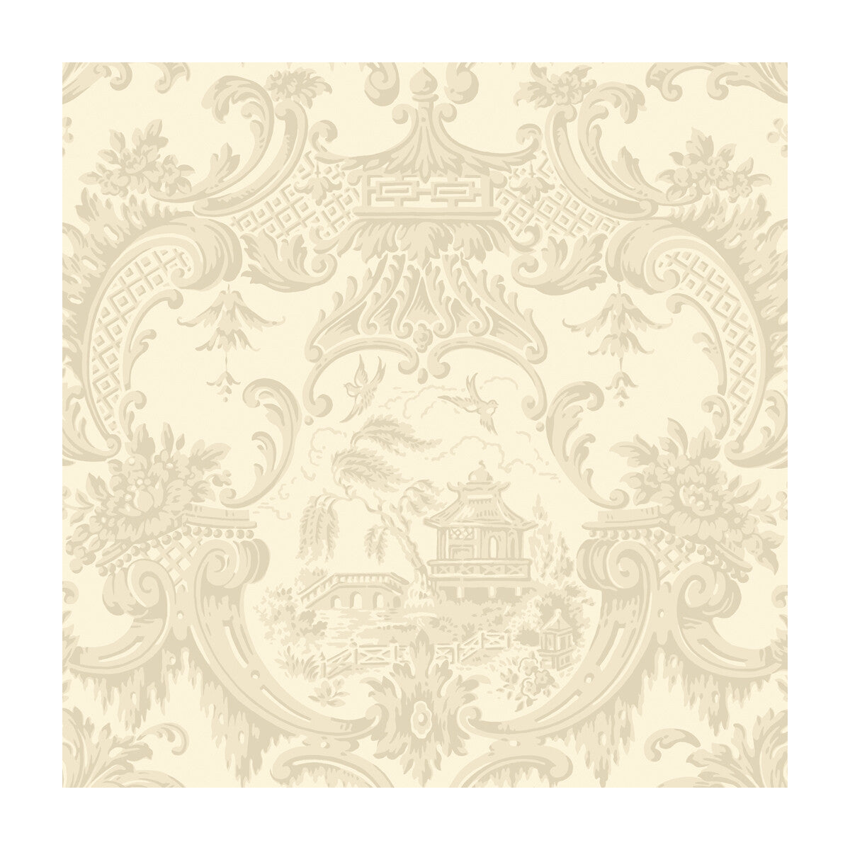 100/3011-CS CHIPPENDALE CHINA Stone Cole & Son Wallpaper