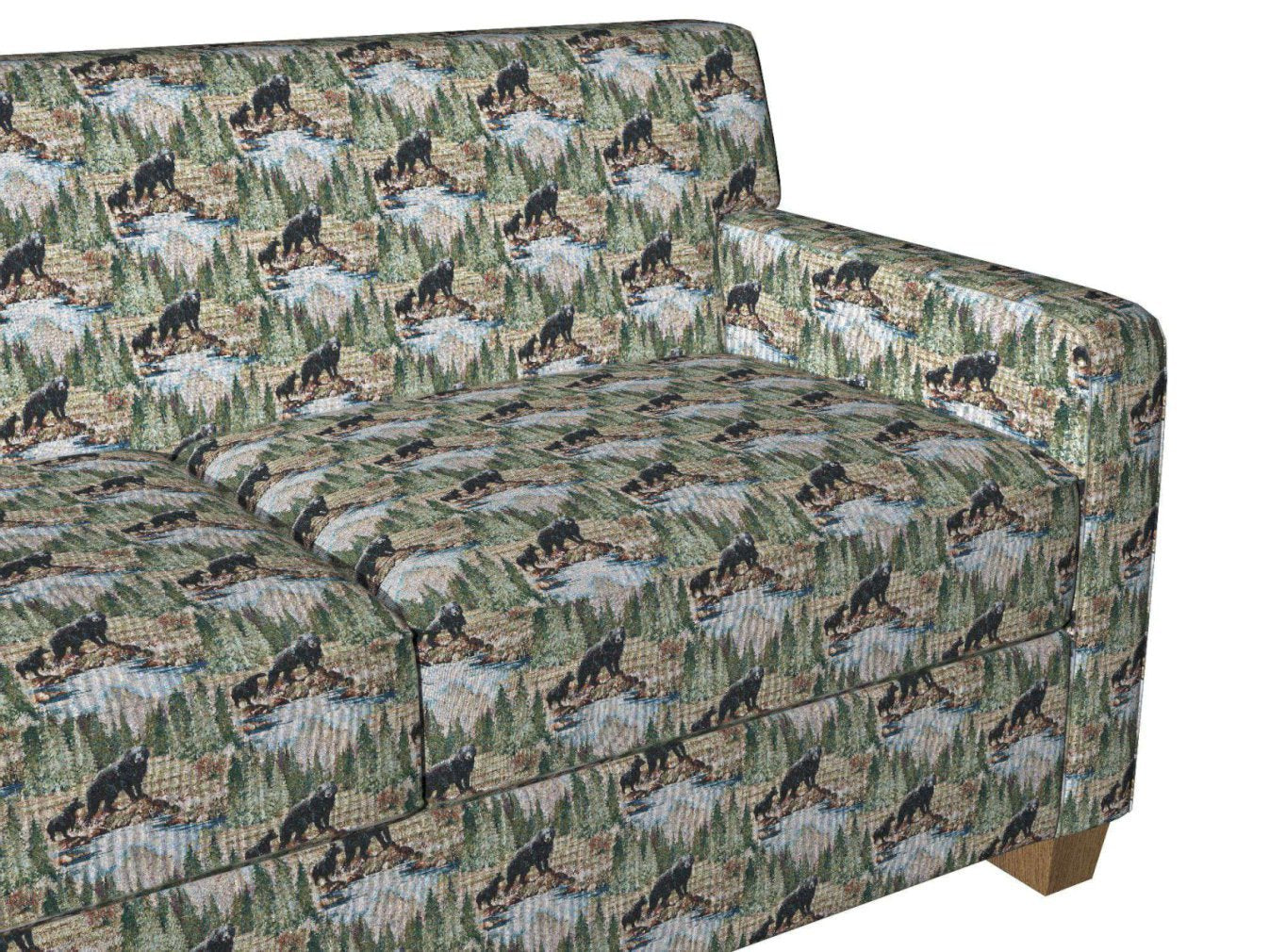 1019 Novelty Habitat Black,Green Charlotte Fabrics
