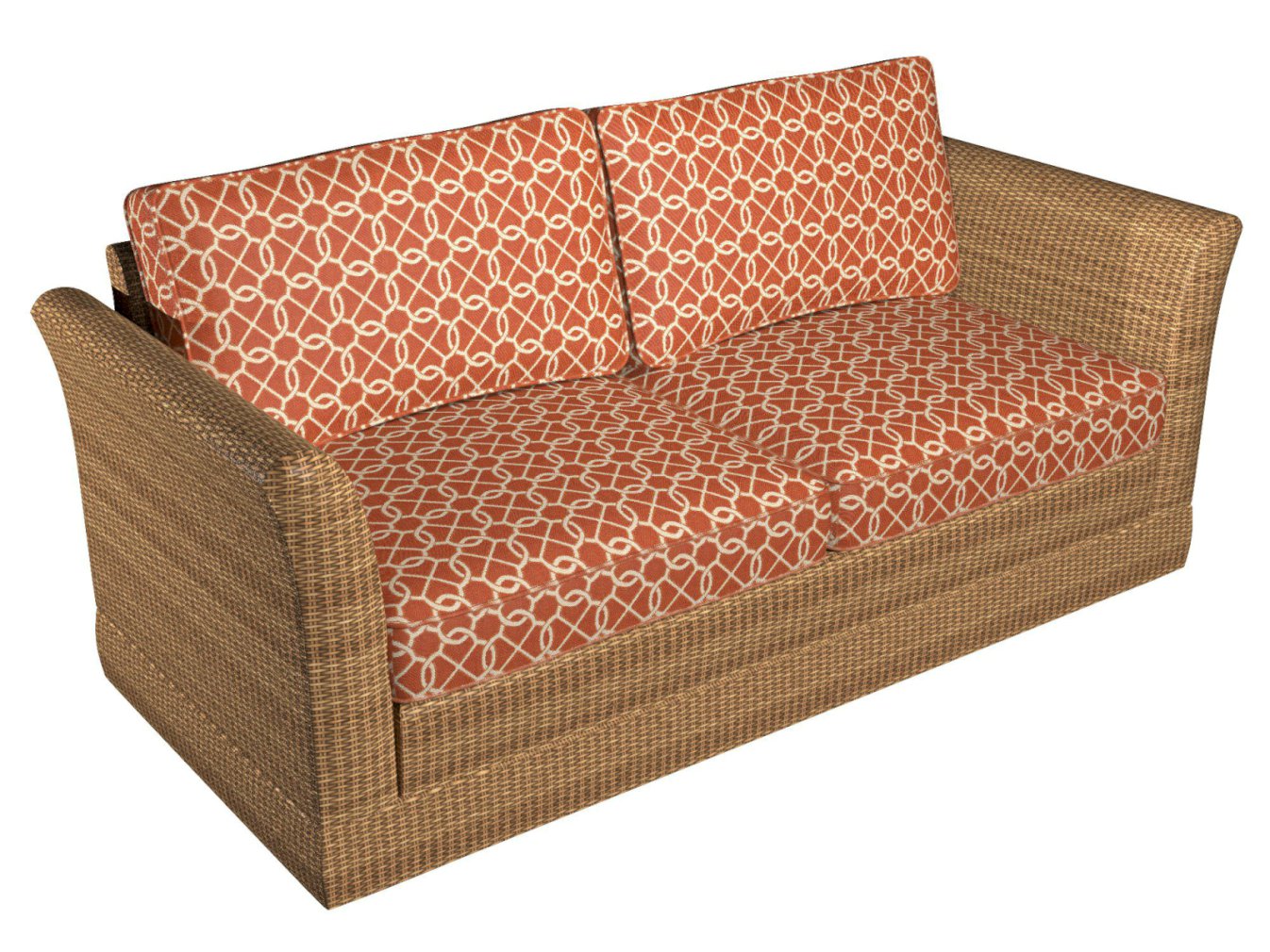 10610-02 Abstract & Geometric nan Orange & Rust Charlotte Select