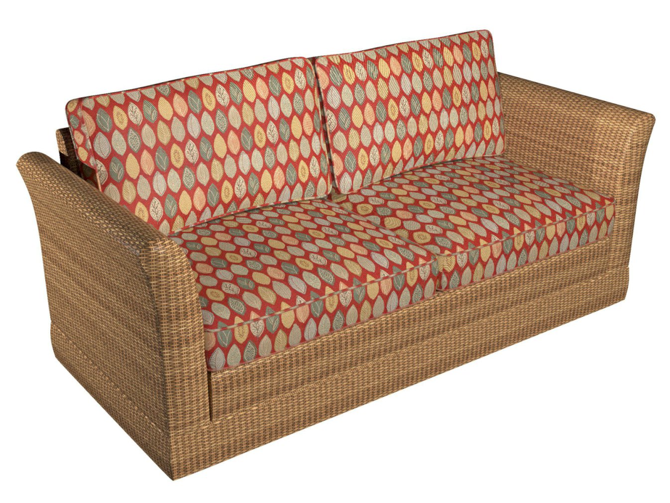 10640-03 Abstract & Geometric,Leaves nan Orange & Rust Charlotte Select