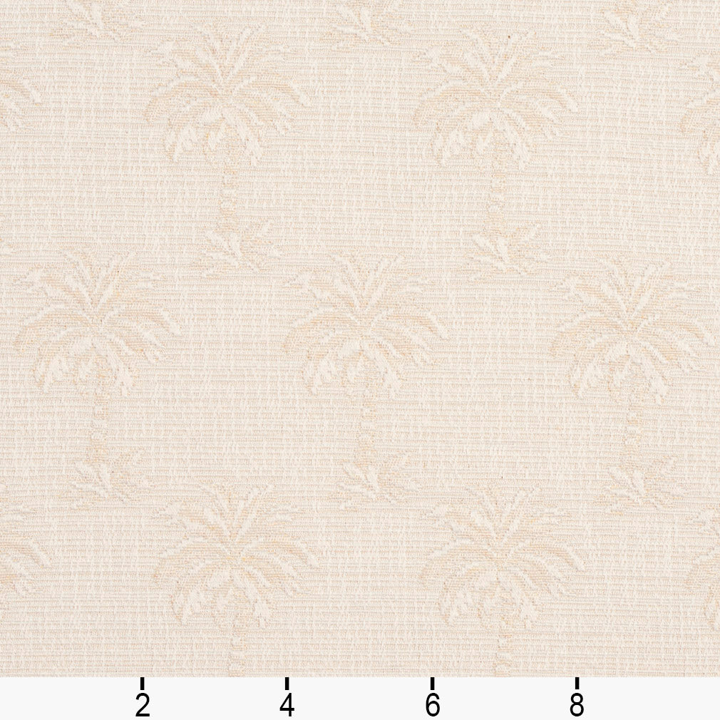1077 Novelty,Tropical & Botanical Palm Beach White & Ivory Charlotte Fabrics