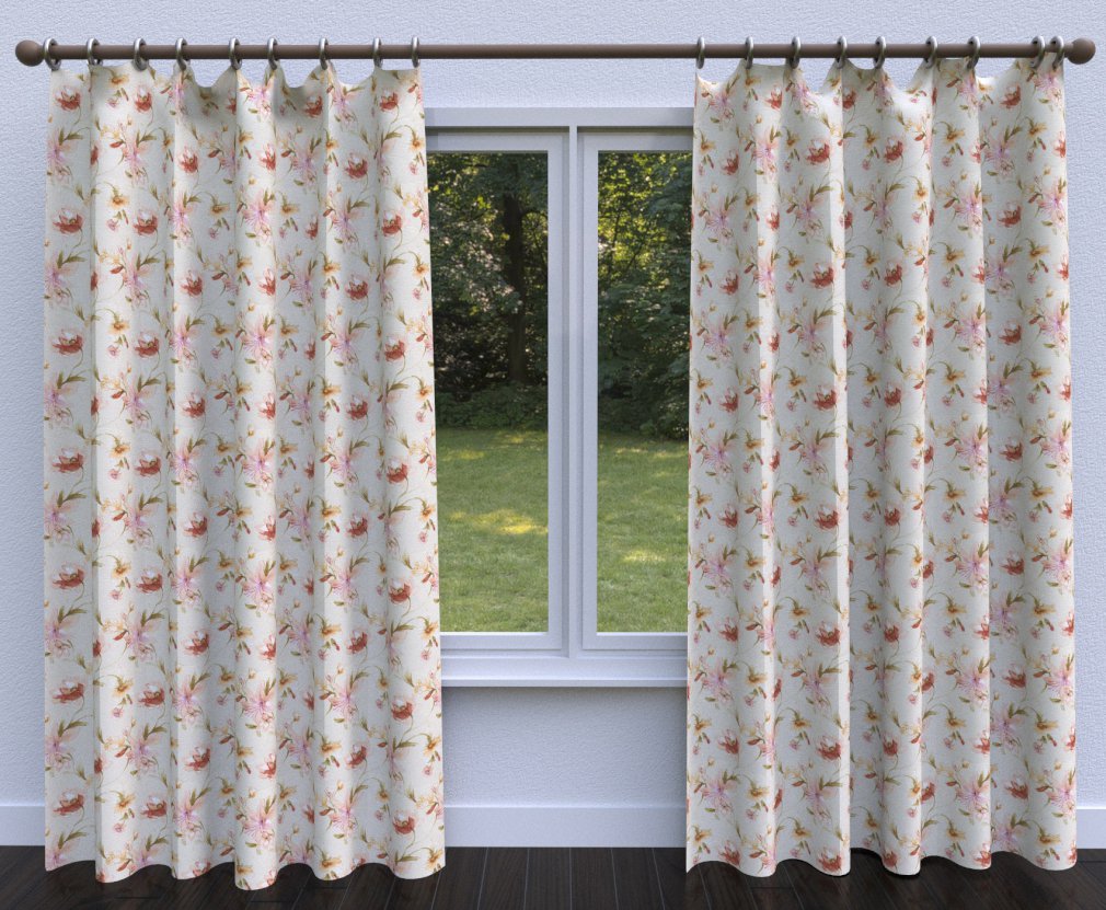 10870-02 Floral nan Coral & Peach Charlotte Select