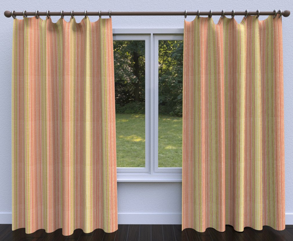 10900-02 Stripe nan Coral & Peach Charlotte Select