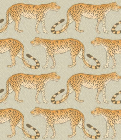 109/2010-CS LEOPARD WALK Stone Orange Cole & Son Wallpaper