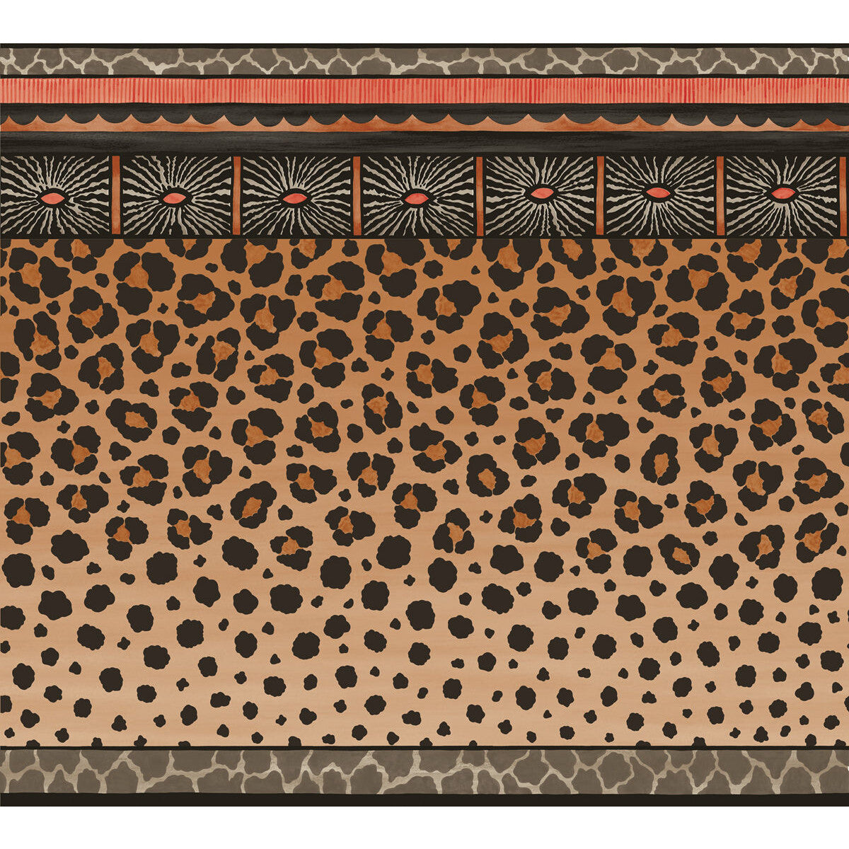 109/13060-CS ZULU BORDER RED & BROWN COLE & SON Wallpaper