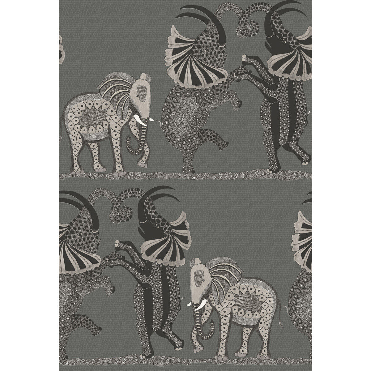 109/8039-CS SAFARI DANCE CHARCOAL BLACK & WHITE COLE & SON Wallpaper