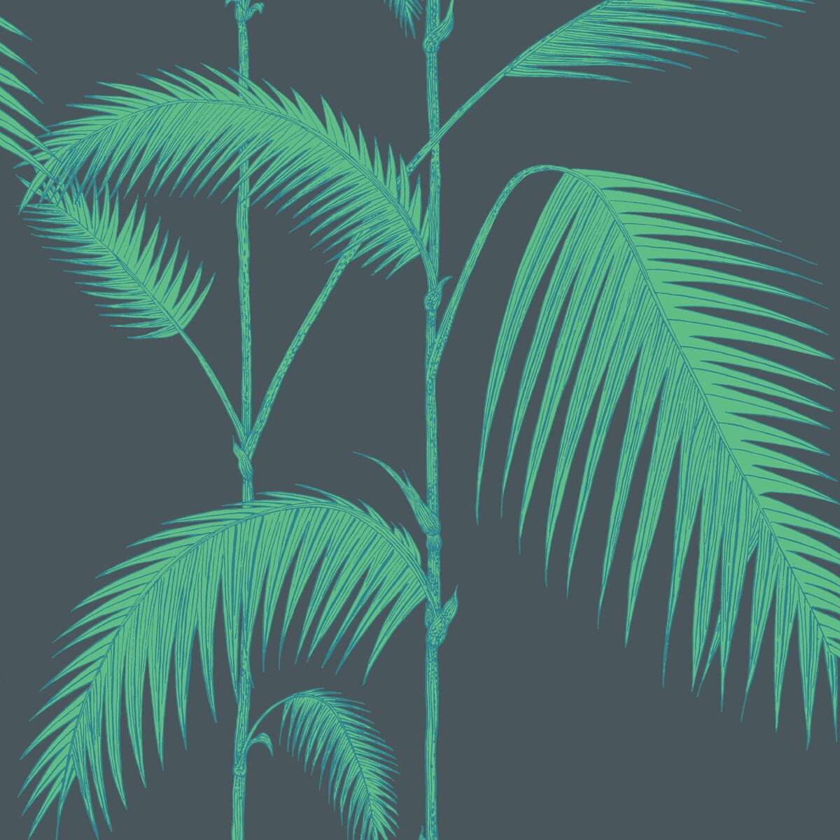 112/2007-CS PALM LEAVES VIRIDIAN COLE & SON Wallpaper