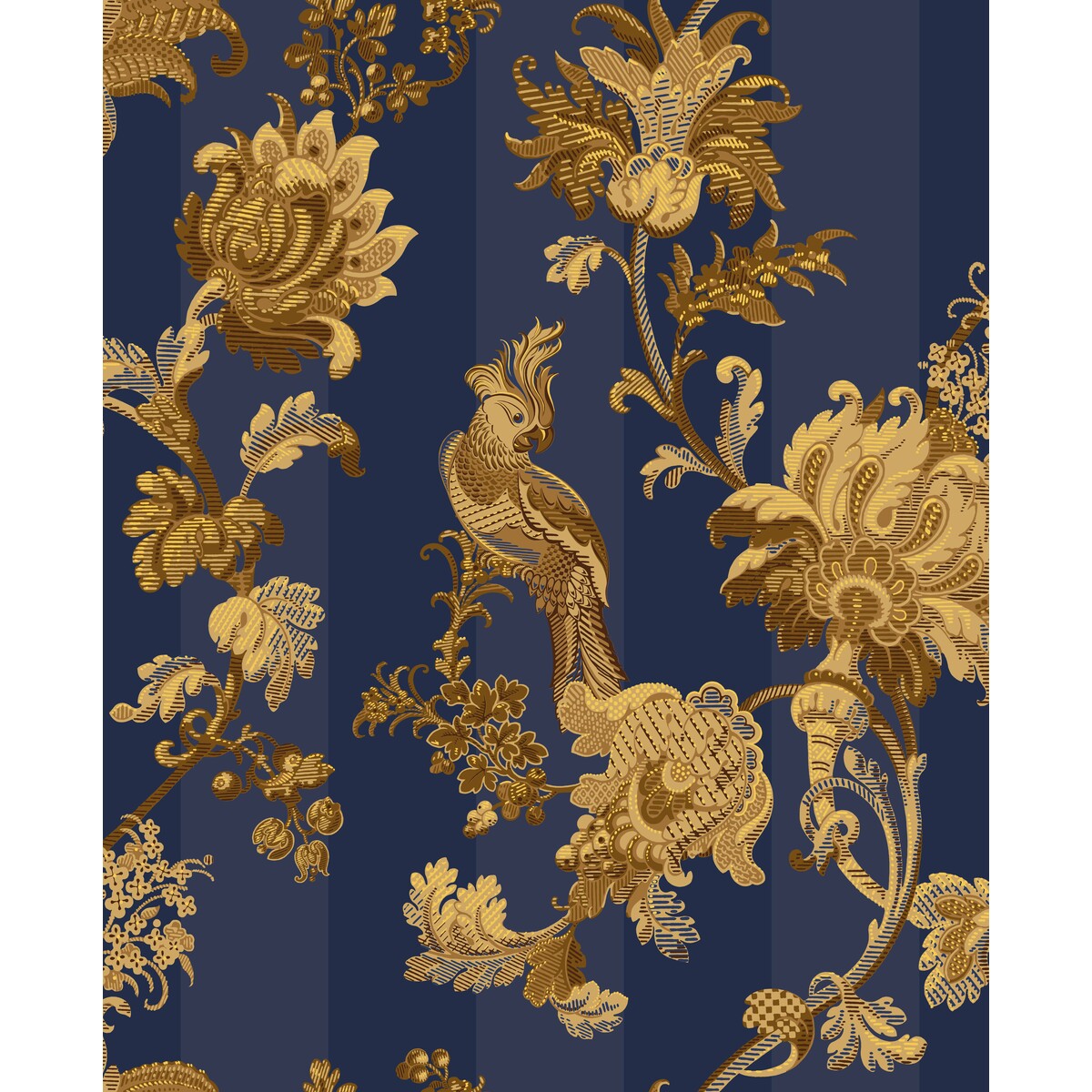 113/8024-CS ZERZURA ROYAL BLUE & GOLD COLE & SON Wallpaper