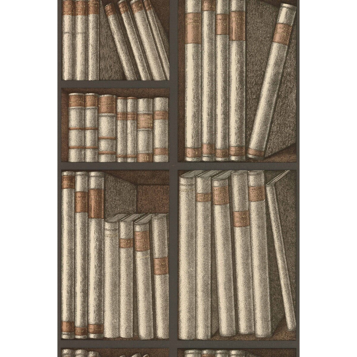 114/15030-CS EX LIBRIS OAT/CHARCOAL COLE & SON Wallpaper