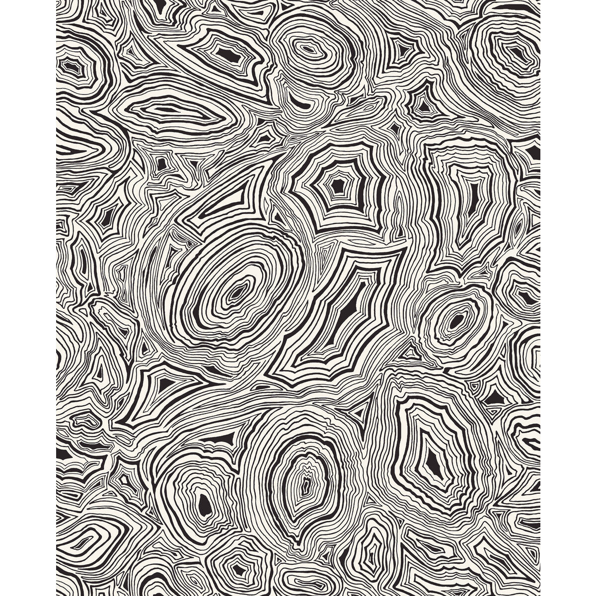 114/17036-CS MALACHITE WHITE/BLACK COLE & SON Wallpaper