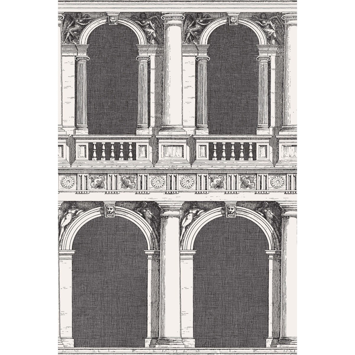 114/22042-CS PROCURATIE BLACK/WHITE COLE & SON Wallpaper