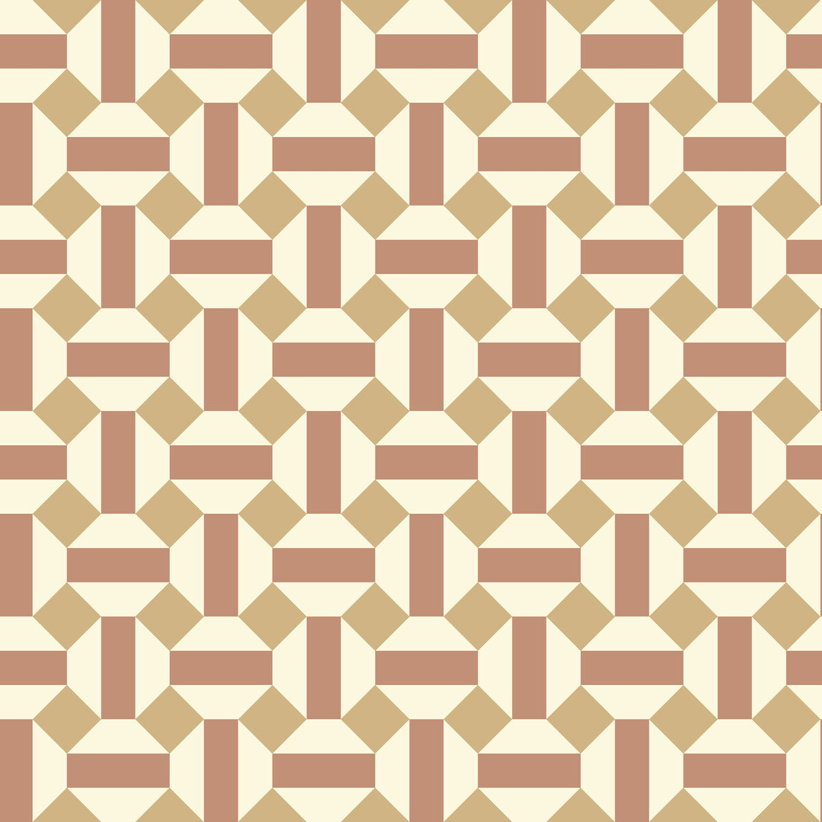 117/12039-CS Alicatado Terracotta On Parchment Cole & Son Wallpaper