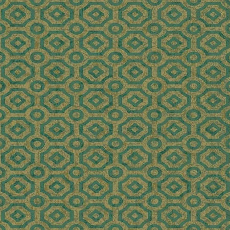 118/10021-CS QUEEN S QUARTER Emerald Metallic Antique Gold Cole & Son Wallpaper