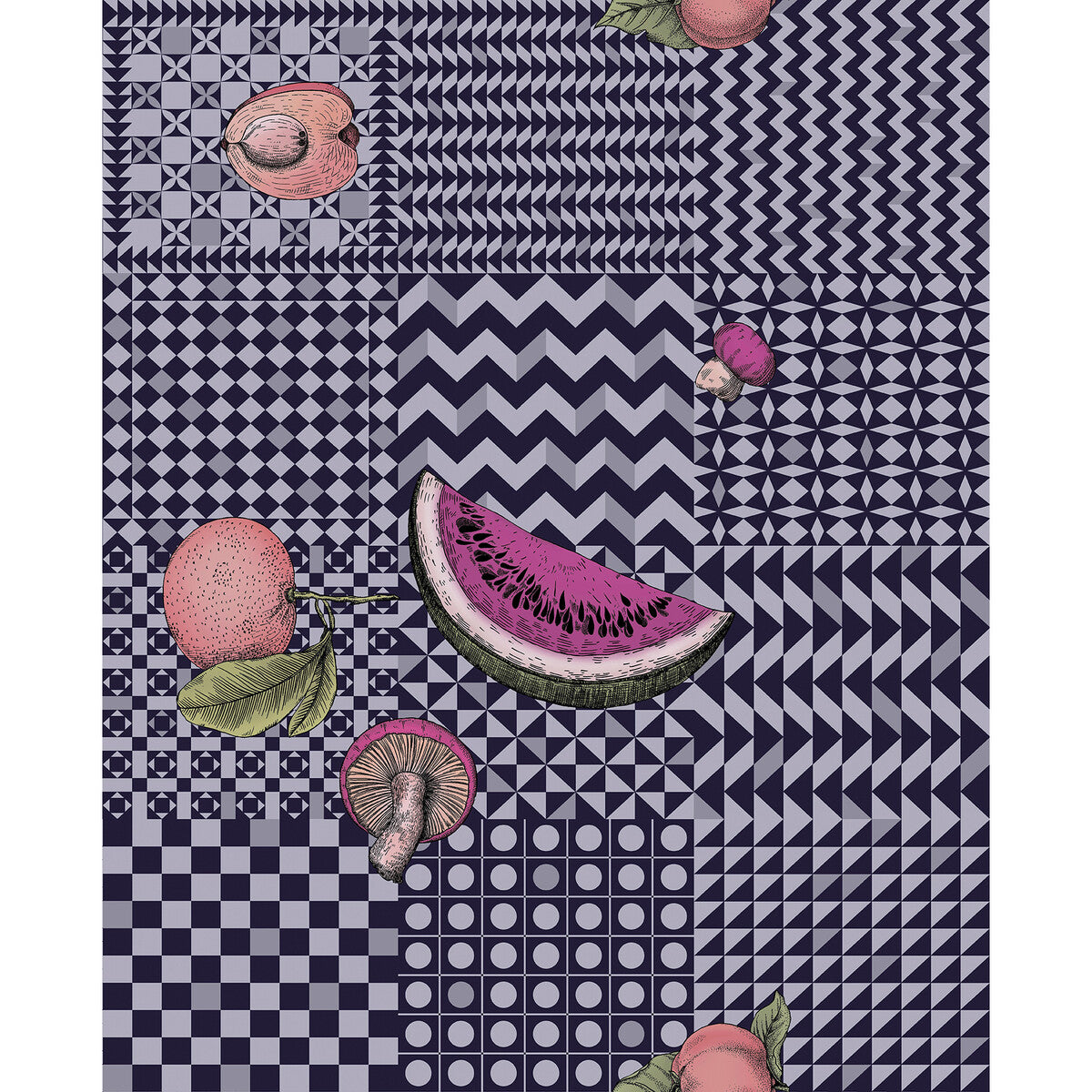 123/6028-CS FRUTTA E GEOMETRICO INK COLE & SON Wallpaper