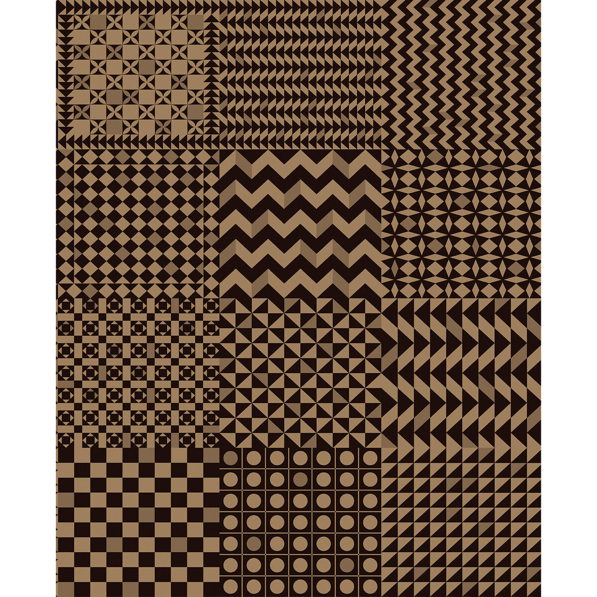 123/7036-CS GEOMETRICO BLACK & GOLD COLE & SON Wallpaper
