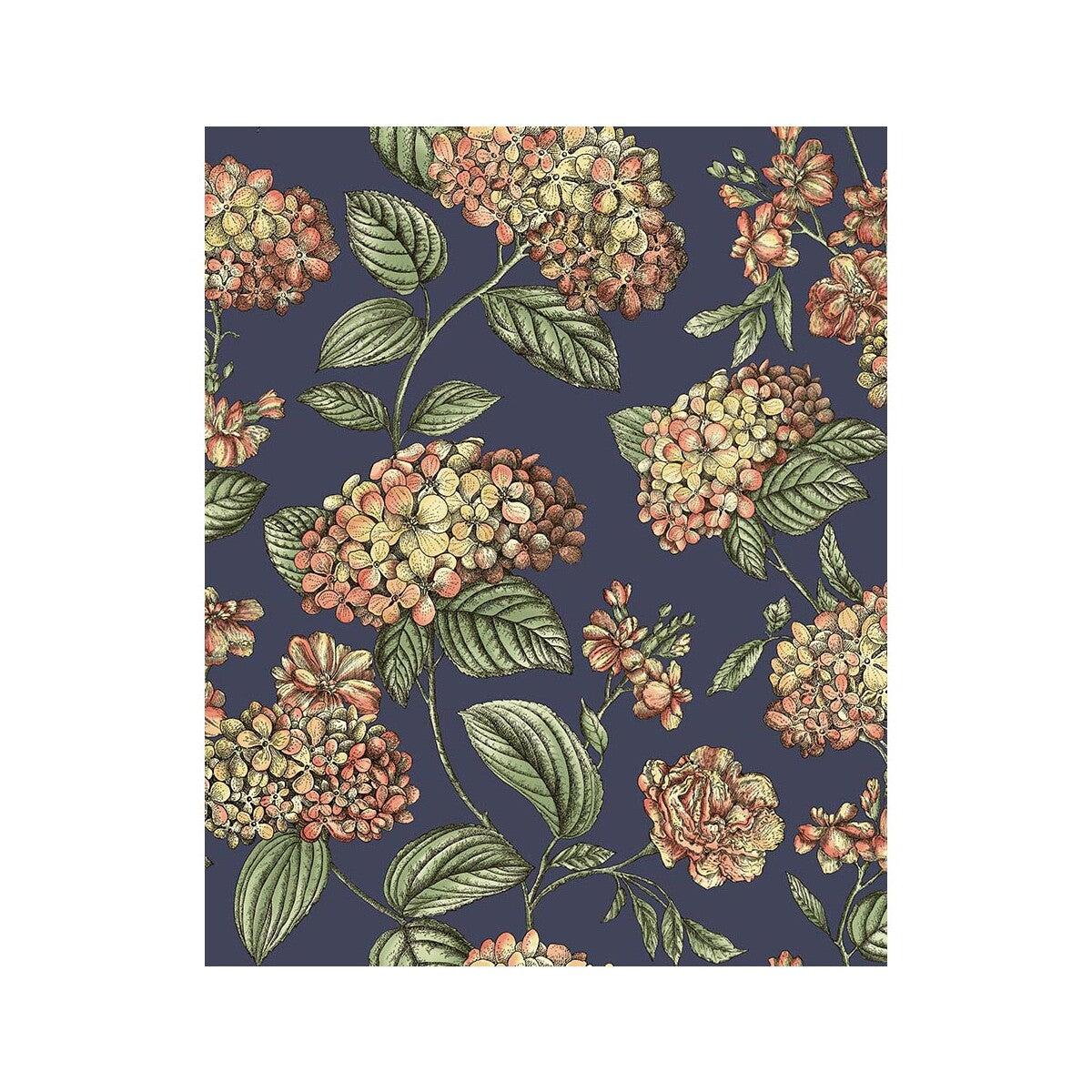 123/8040-CS RAMO DI ORTENSIA CORAL COLE & SON Wallpaper