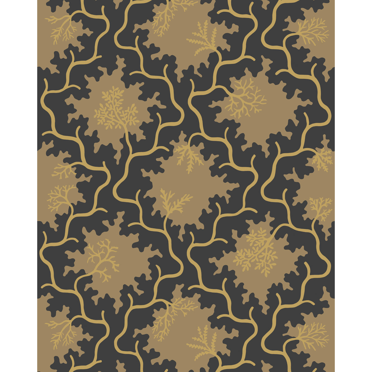 128/4018-CS COLE & SON MOSS TRELLIS BLACK