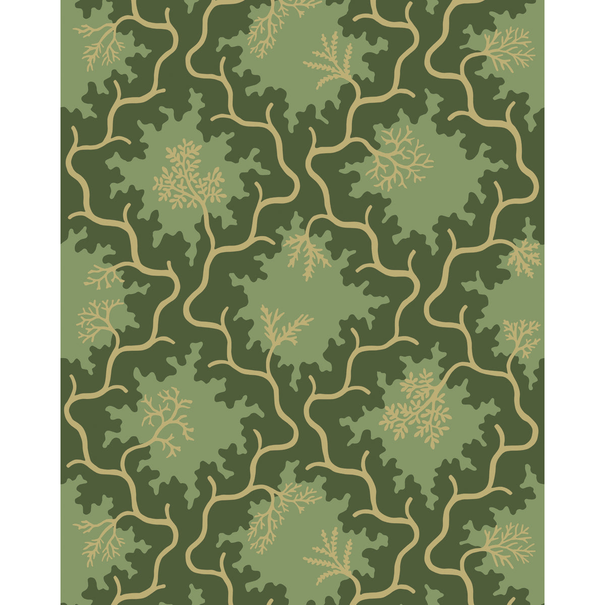 128/4021-CS COLE & SON MOSS TRELLIS EVERGREEN