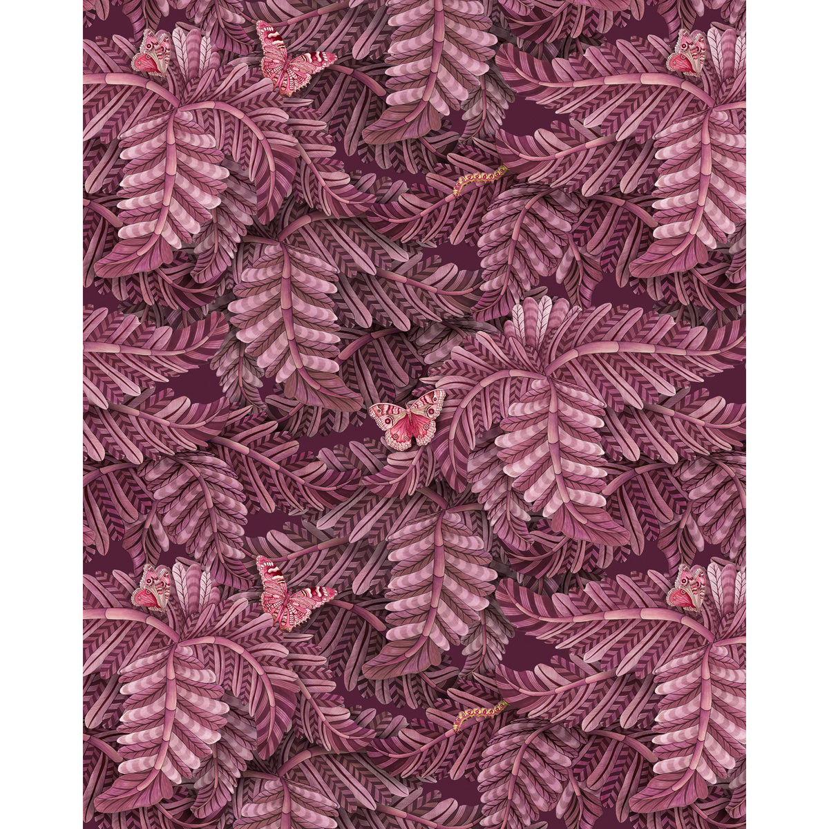 129/4016-CS COLE & SON ACACIA CANOPY PLUM