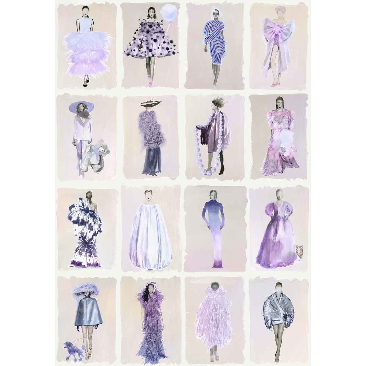 175/1005M-CS COLE & SON COUTURE CAROUSEL LAVENDER P