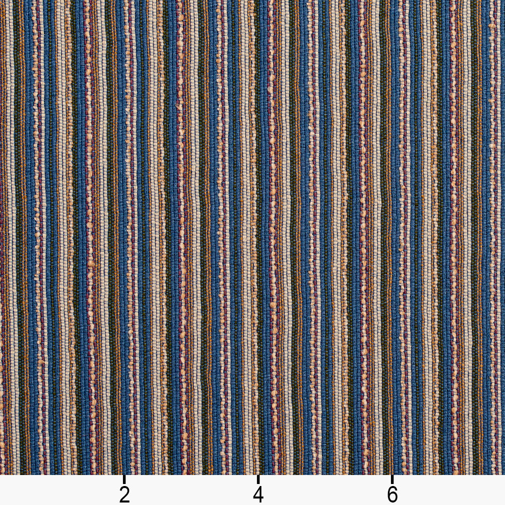 1880 Stripe Wedgewood Blue Charlotte Fabrics