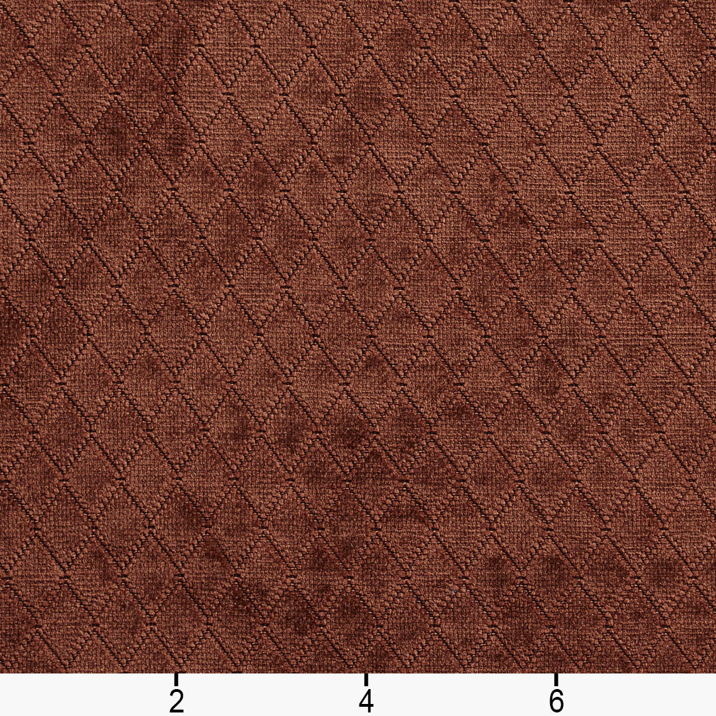 1913 Diamonds,Plain & Solid,Small Scale Cocoa Brown Charlotte Fabrics