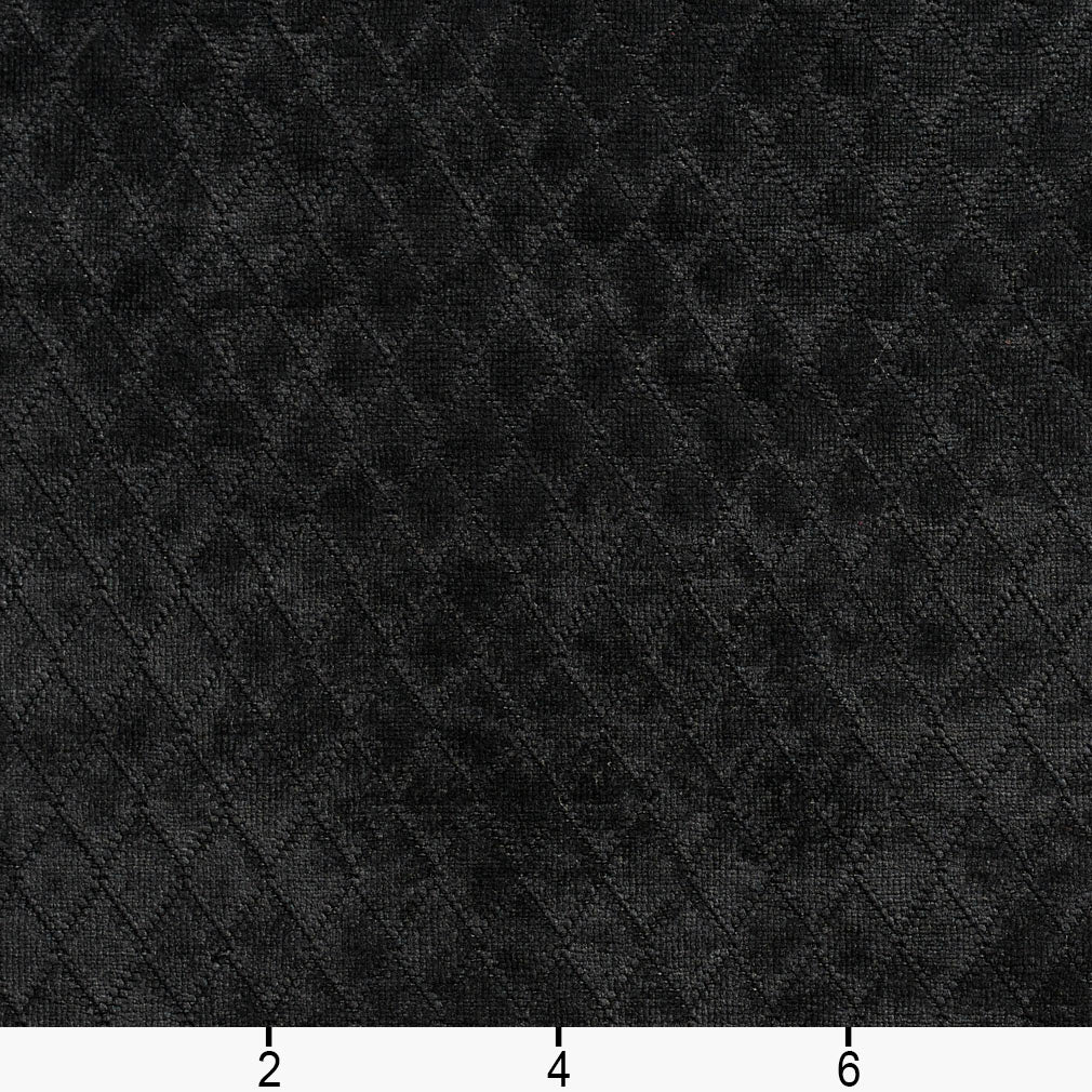 1915 Diamonds,Plain & Solid,Small Scale Onyx Black Charlotte Fabrics