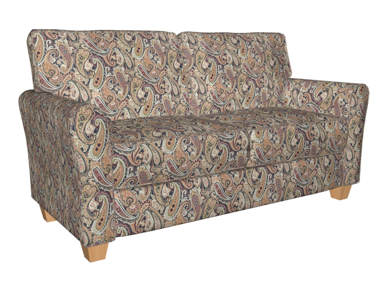 1971 Paisley Navy Paisley Blue Charlotte Fabrics