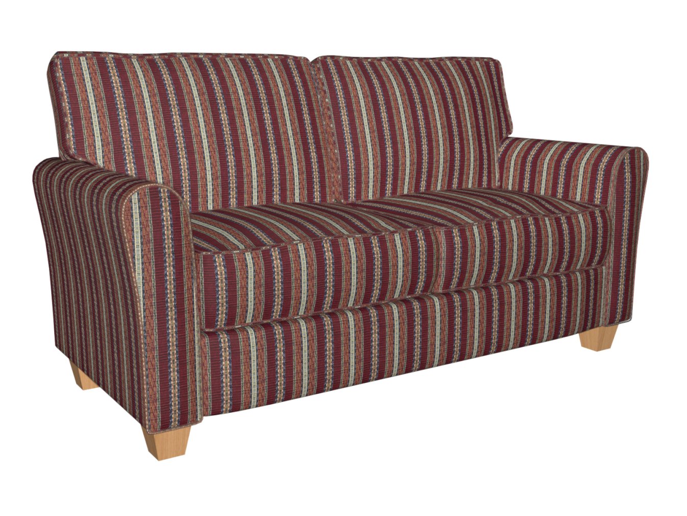 1985 Stripe Merlot Stripe Red & Burgundy Charlotte Fabrics