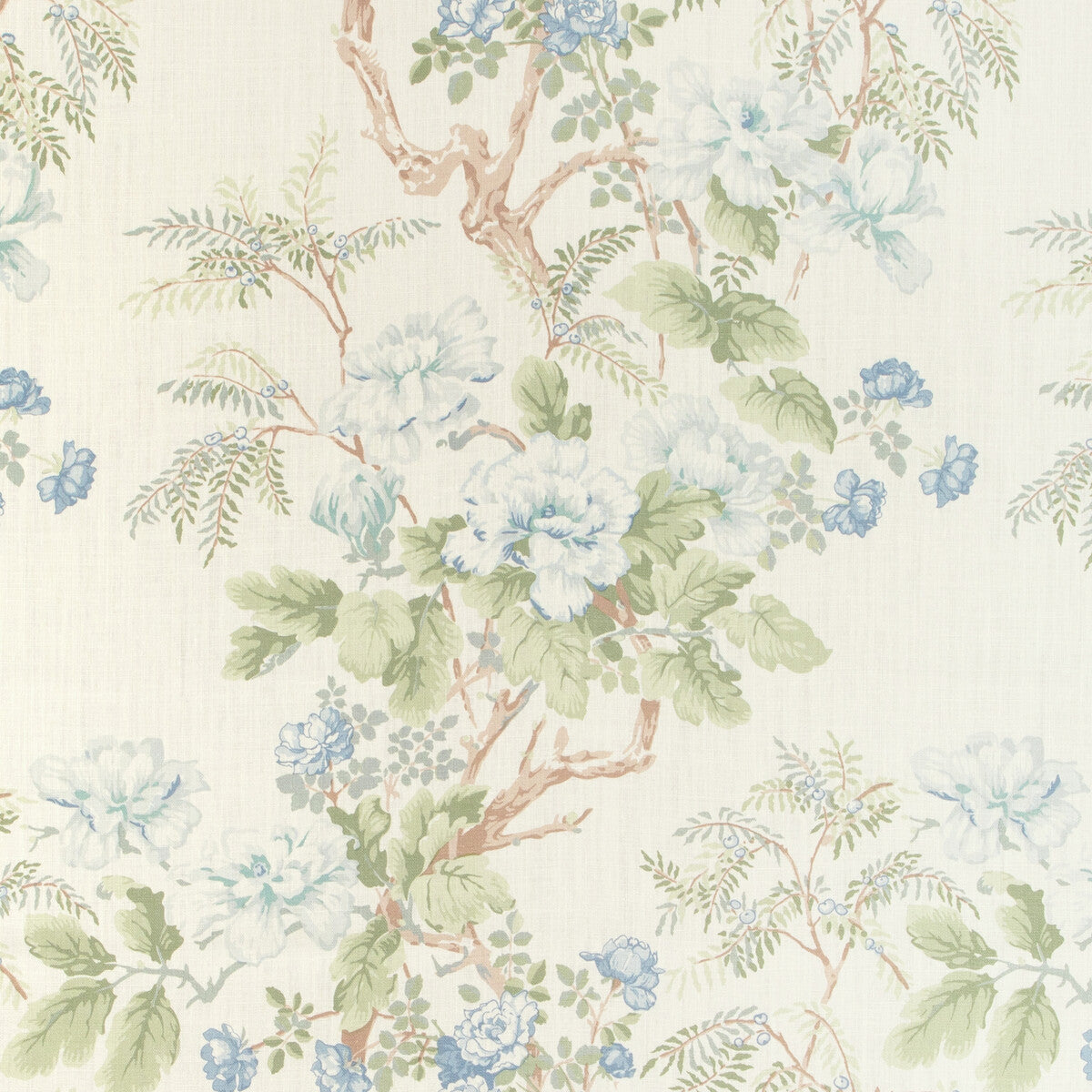 2009164-153 CHINESE PEONY BLUE LEE JOFA Fabrics Drapery Upholstery