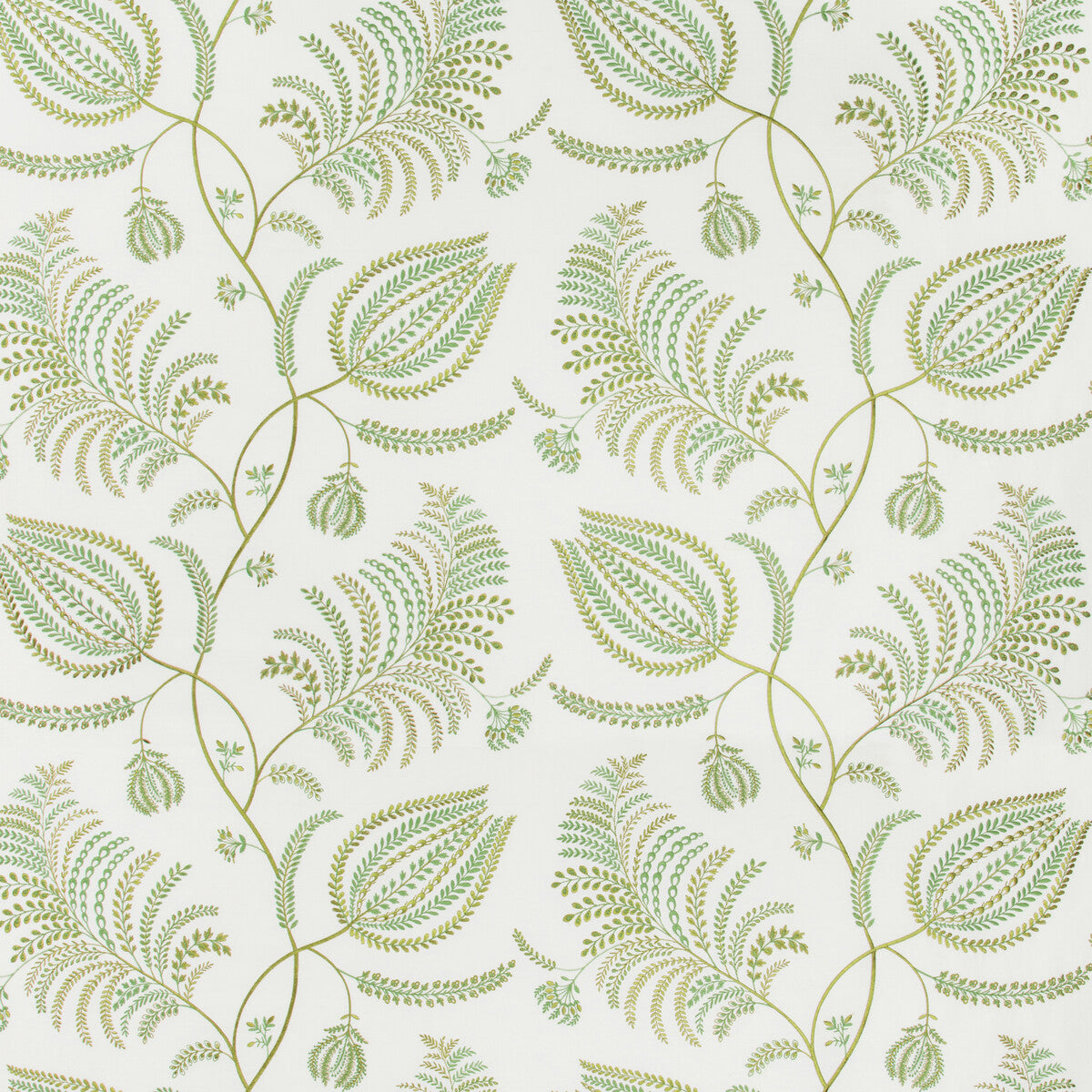 2017158-23 PALMERO EMB IVORY/LEAF LEE JOFA Fabrics Drapery Upholstery
