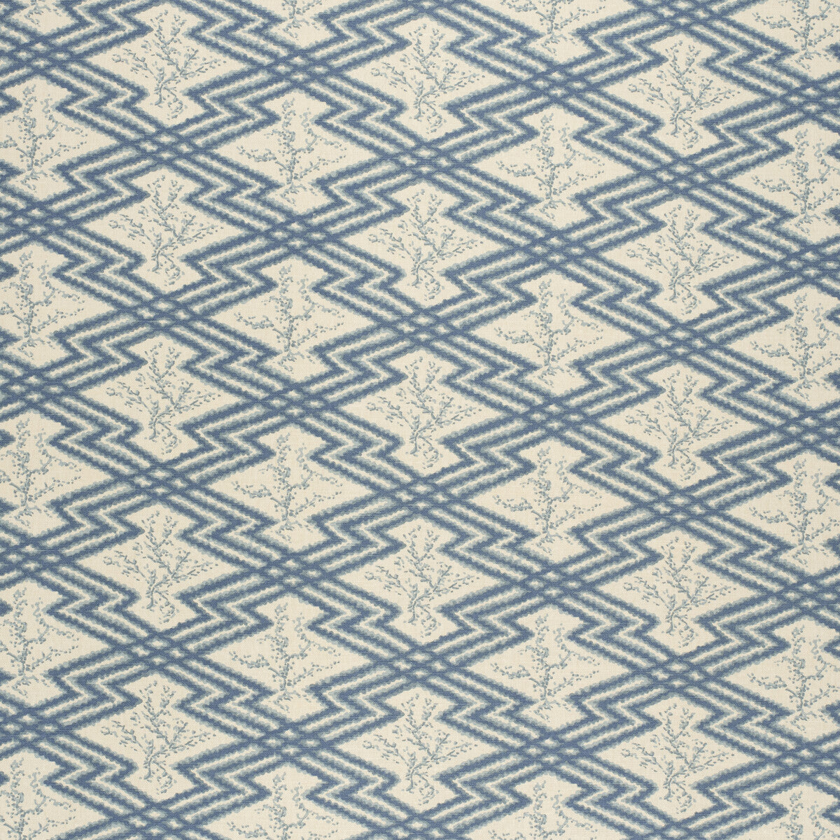 2020168-165 VIA KRUPP BLUE/ECRU LEE JOFA Fabrics Drapery Upholstery