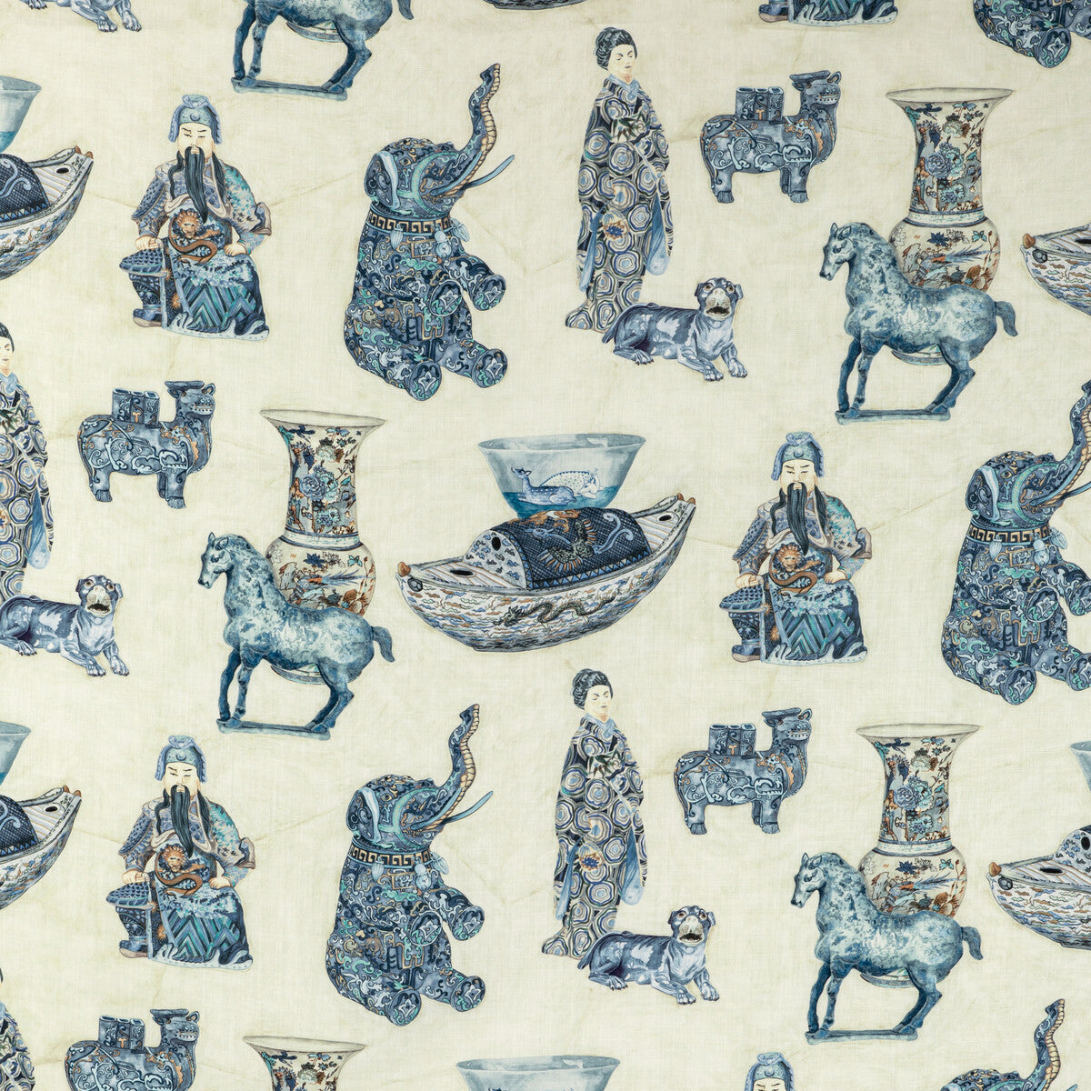 2020195-5016 TAMBELAN PRINT PORCELAIN LEE JOFA Fabrics Drapery Upholstery
