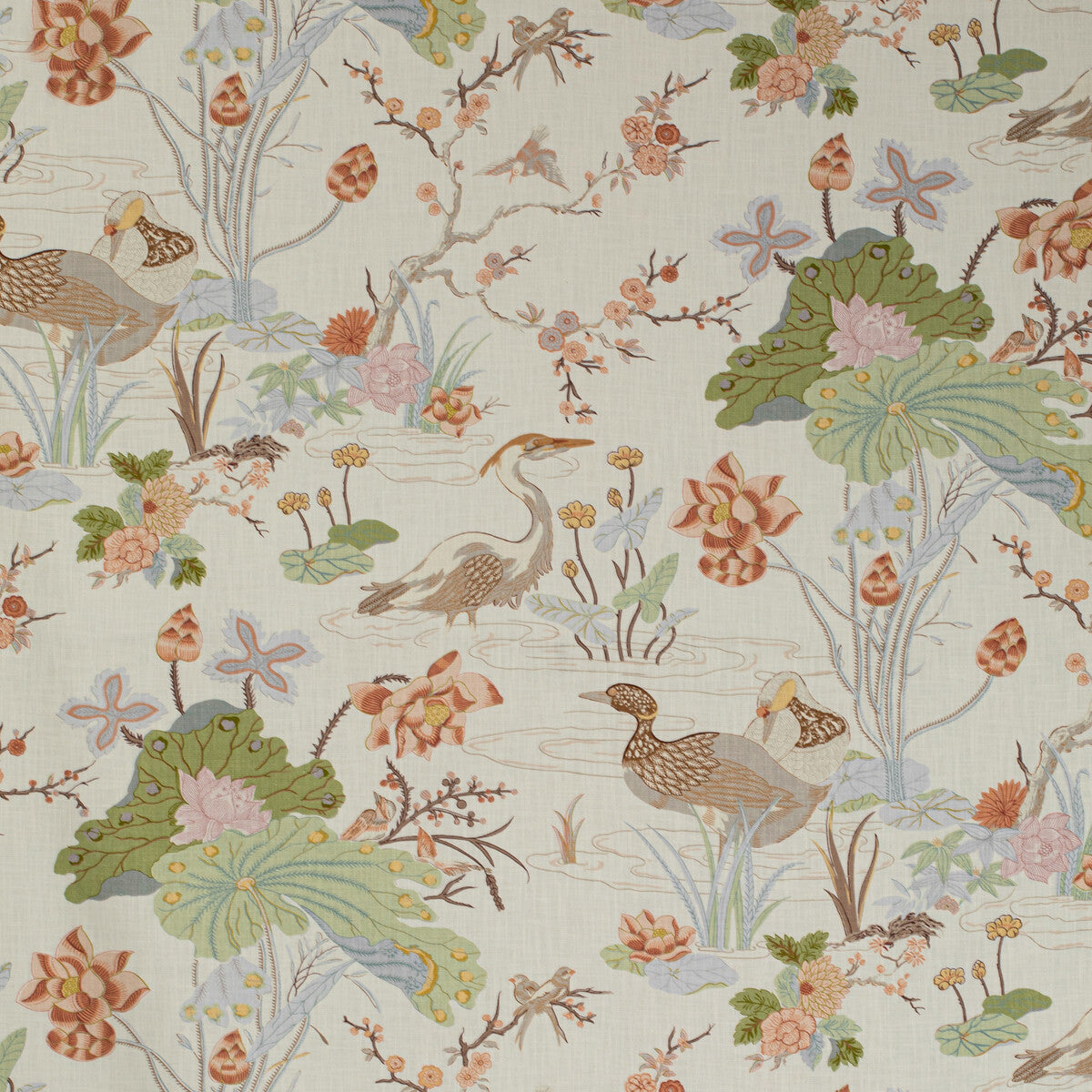 2020198-223 LUZON PRINT APRICOT LEE JOFA Fabrics Drapery Upholstery