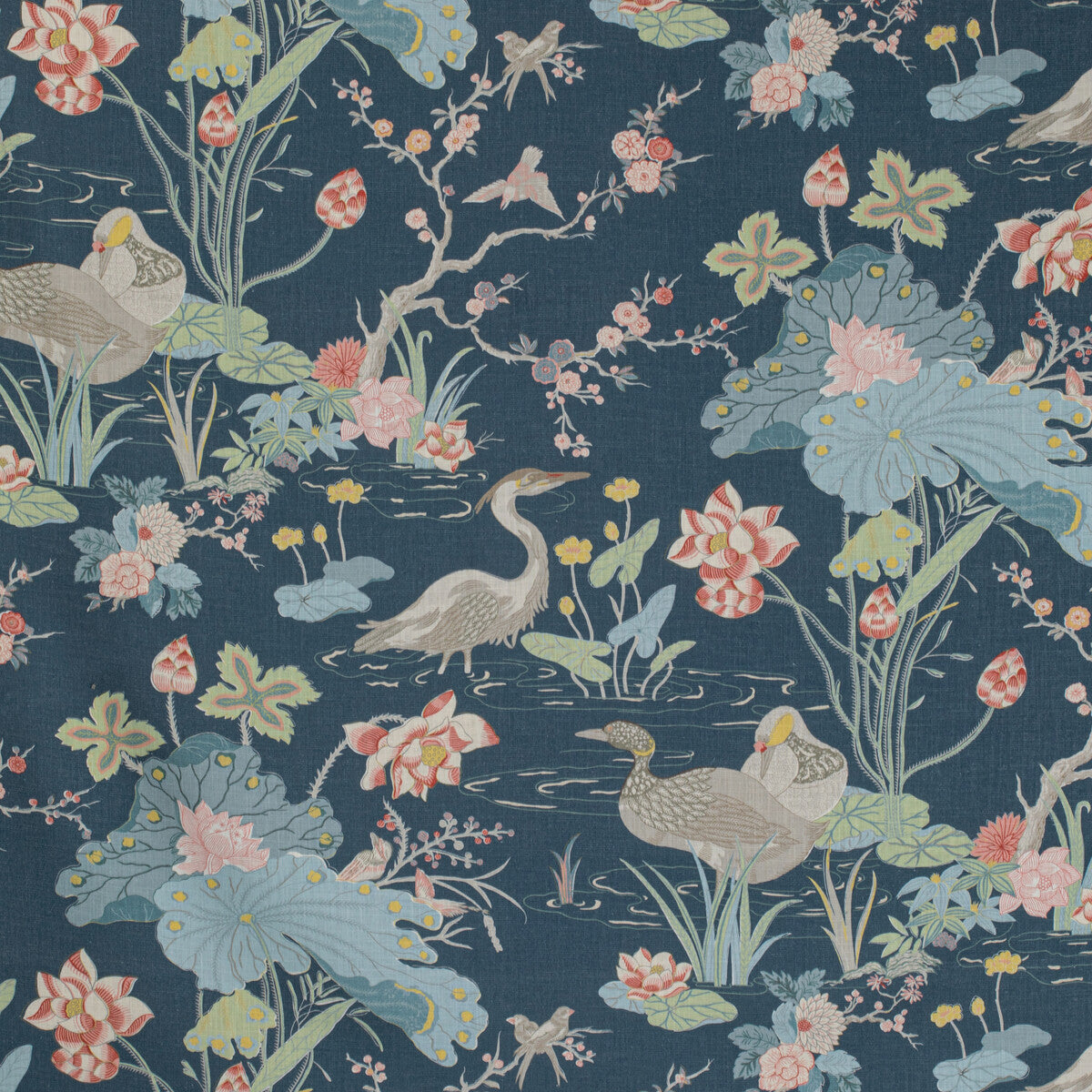 2020198-507 LUZON PRINT SAPPHIRE LEE JOFA Fabrics Drapery Upholstery