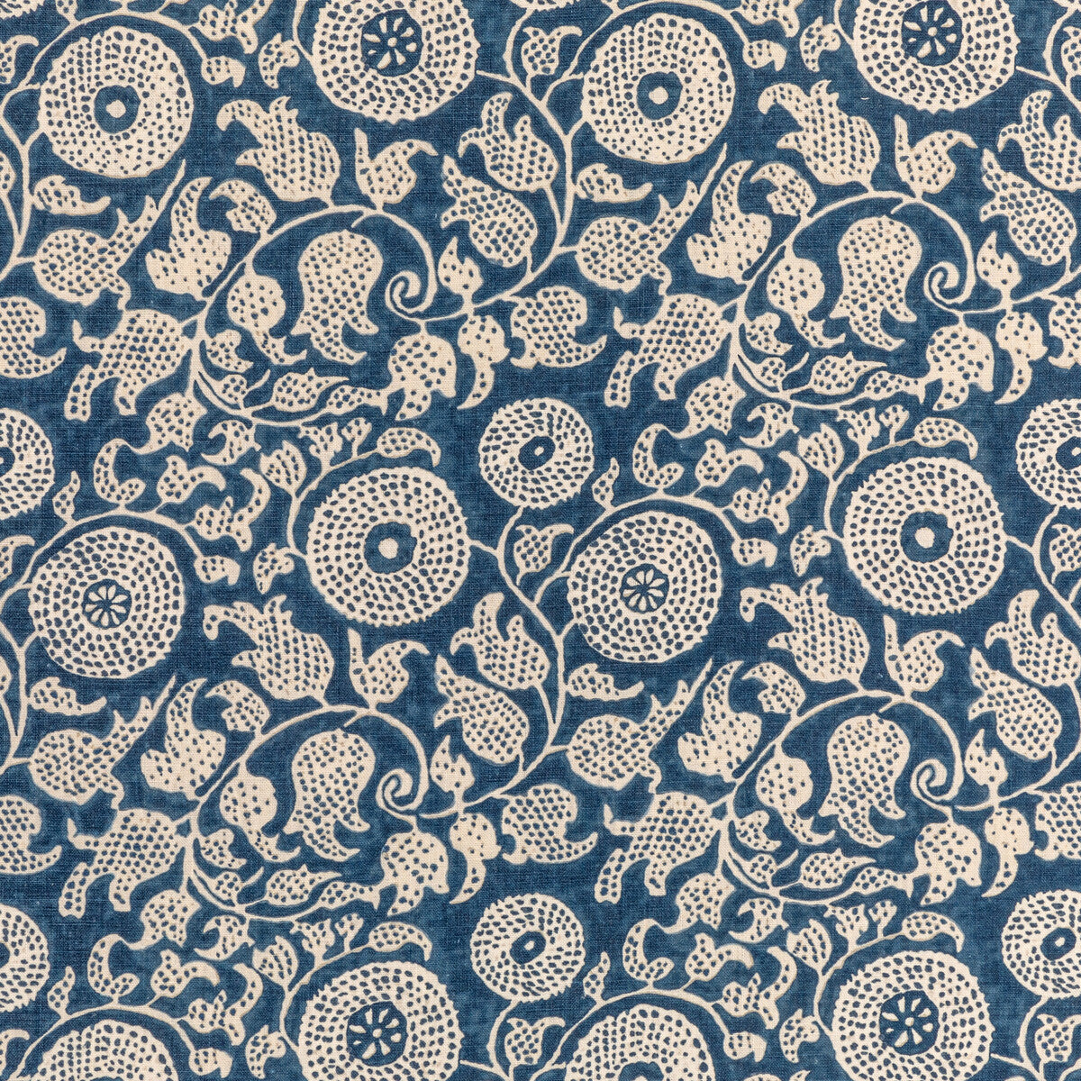 2020204-50 ELDORA PRINT INDIGO LEE JOFA Fabrics Drapery Upholstery