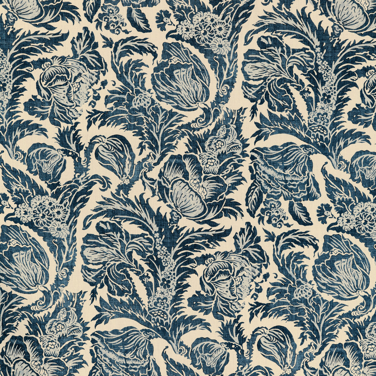 2020205-50 MARION PRINT INDIGO LEE JOFA Fabrics Drapery Upholstery