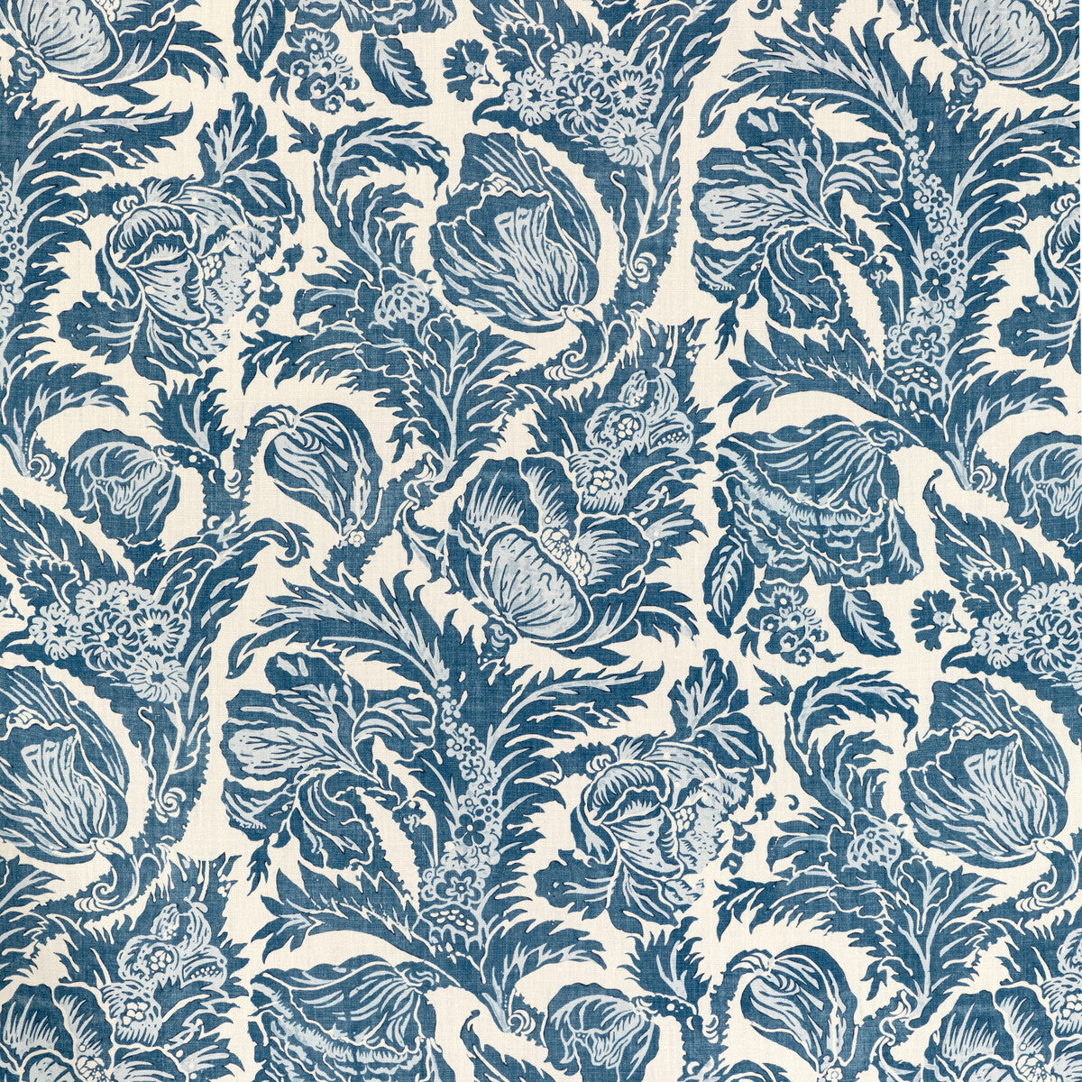 2020205-515 MARION PRINT DENIM LEE JOFA Fabrics Drapery Upholstery