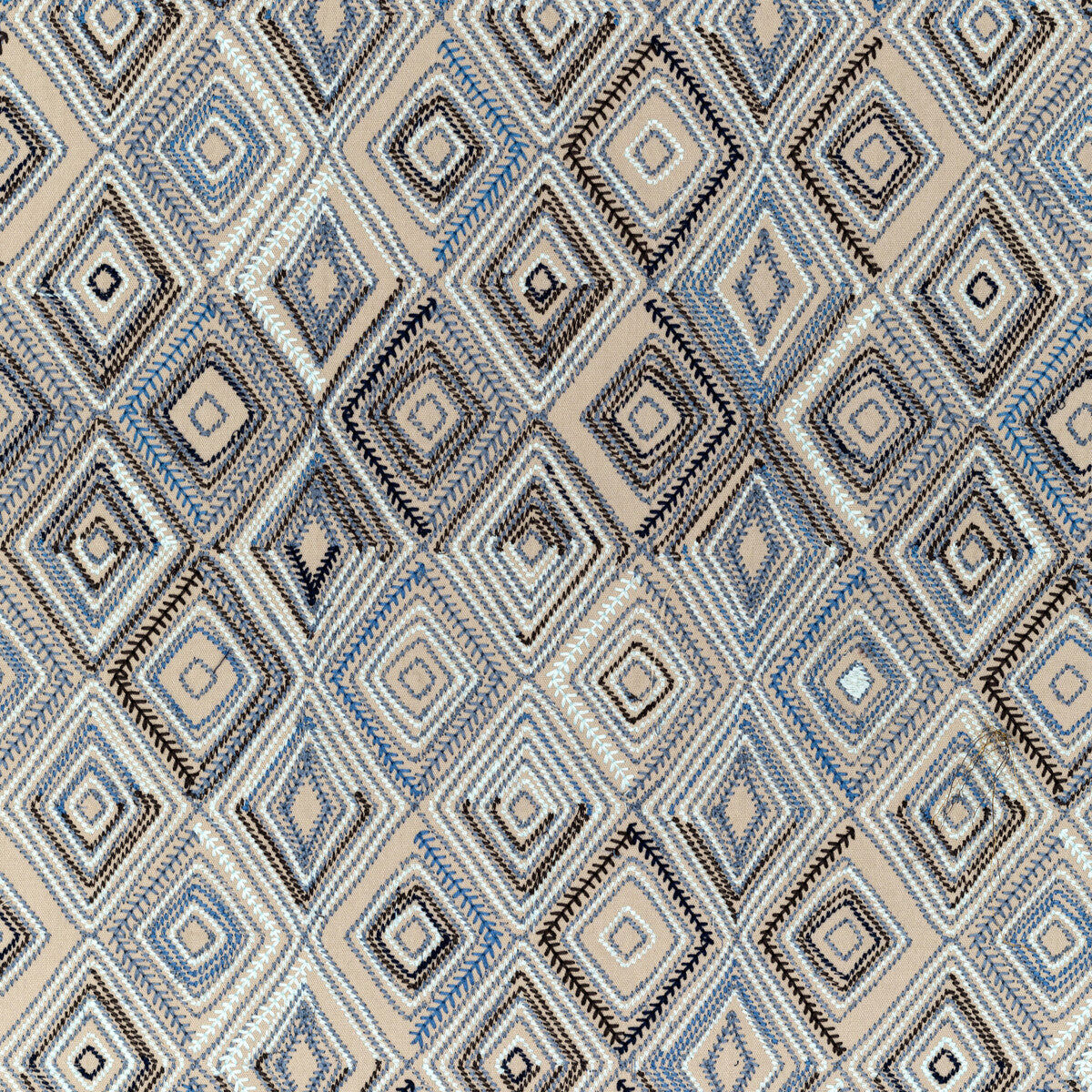 2020208-505 BOWEN EMBROIDERY DENIM LEE JOFA Fabrics Drapery Upholstery