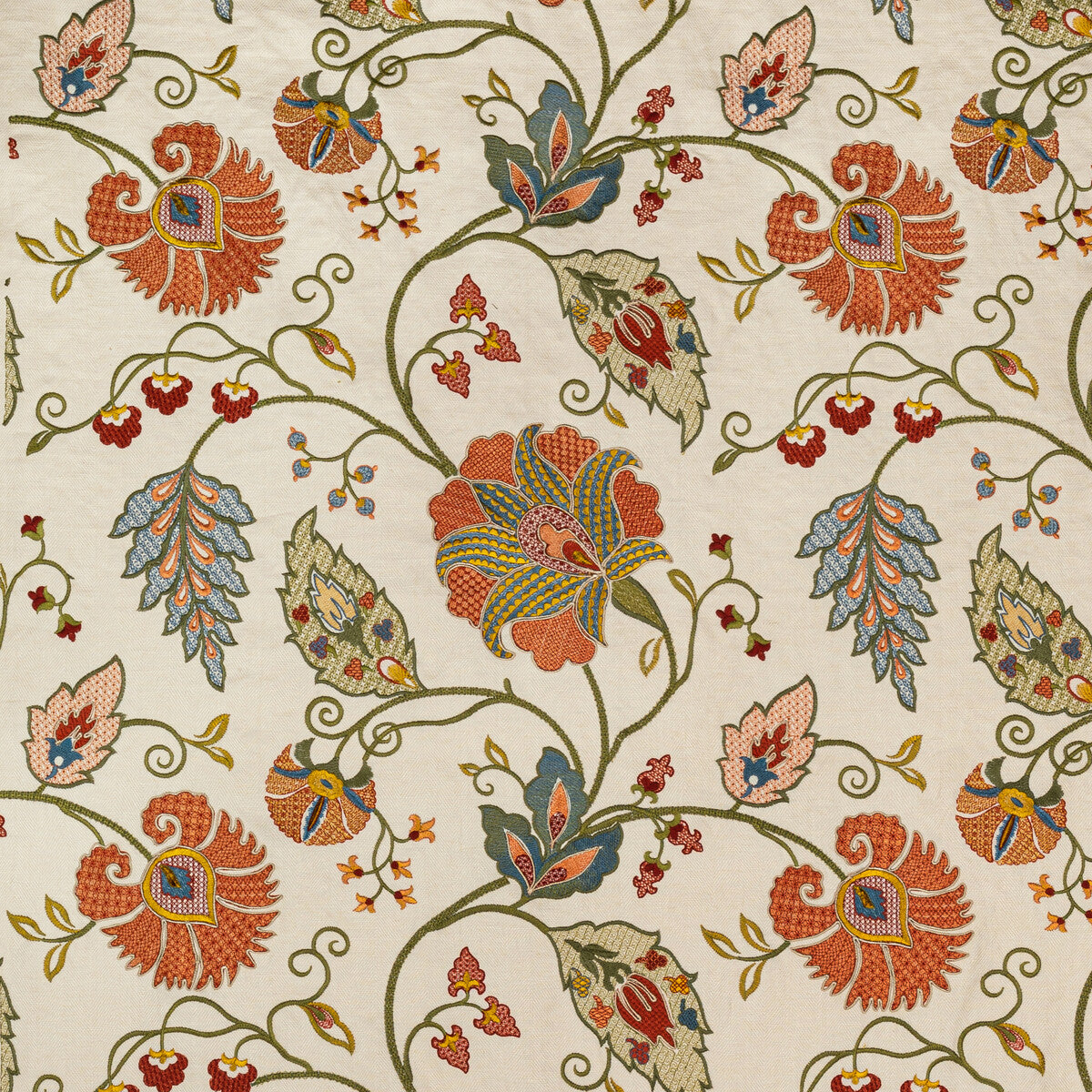 2020215-324 SHIRAZ EMB SPICE/OLIVE LEE JOFA Fabrics Drapery Upholstery