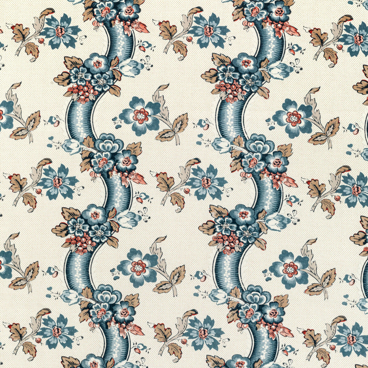 2020217-519 BENDAY PRINT DENIM/BERRY LEE JOFA Fabrics Drapery Upholstery