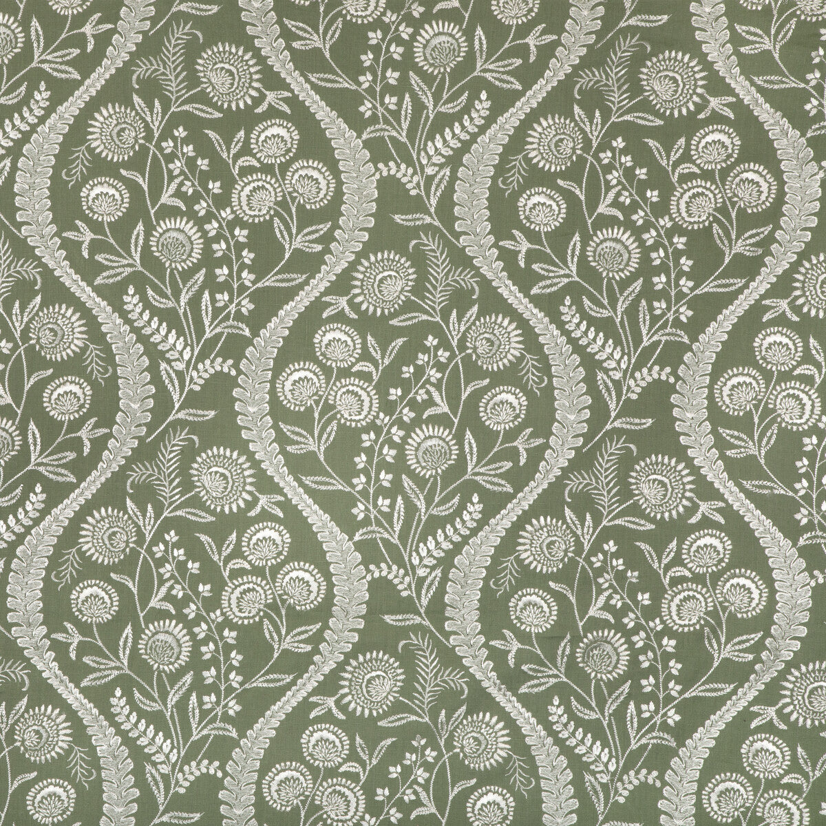 2020219-3 FLORIBLANCA GREEN LEE JOFA Fabrics Drapery Upholstery