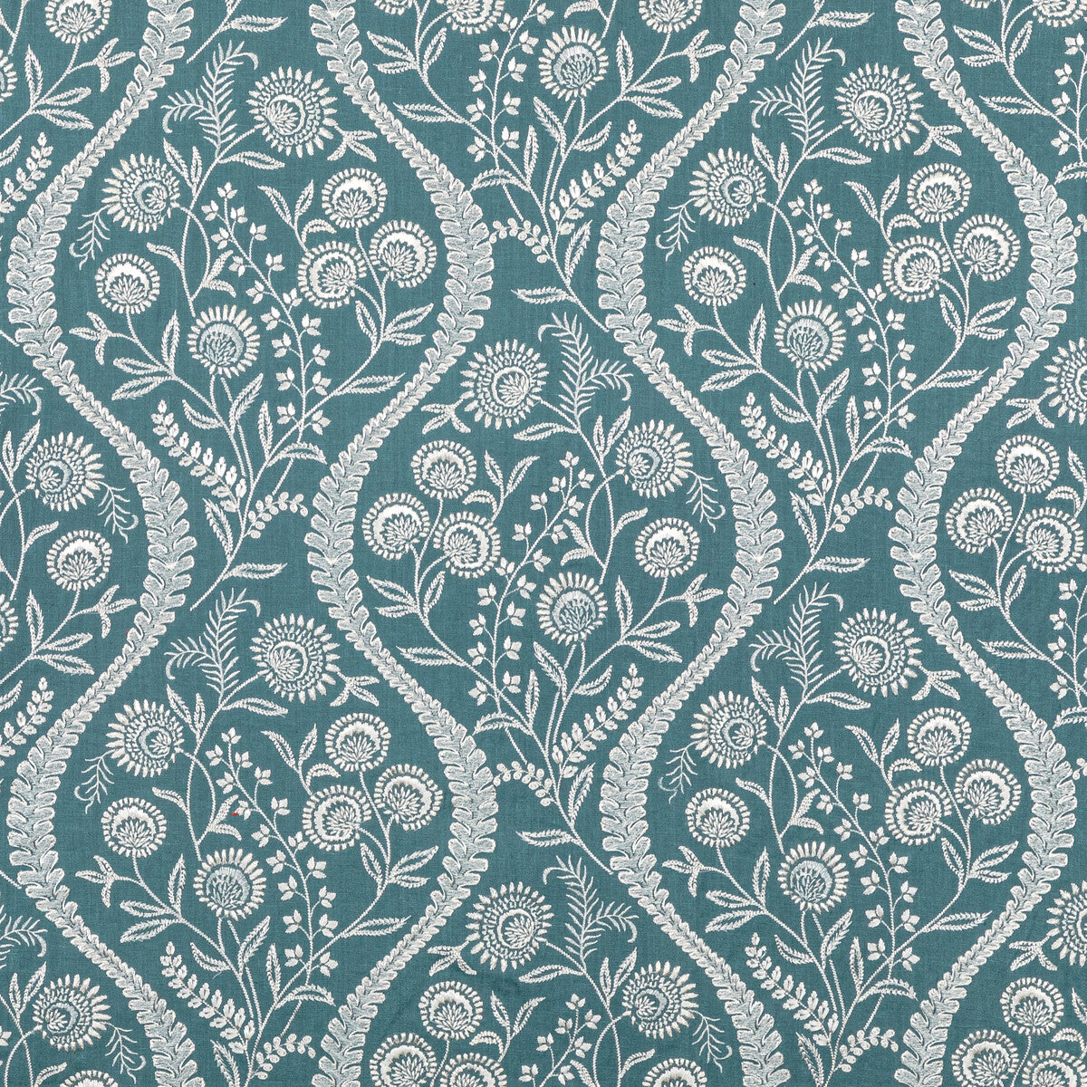 2020219-515 FLORIBLANCA BLUE LEE JOFA Fabrics Drapery Upholstery