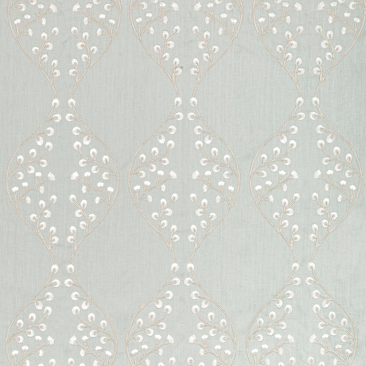 2021129-13 LILLIE EMBROIDERY AQUA LEE JOFA DRAPERY