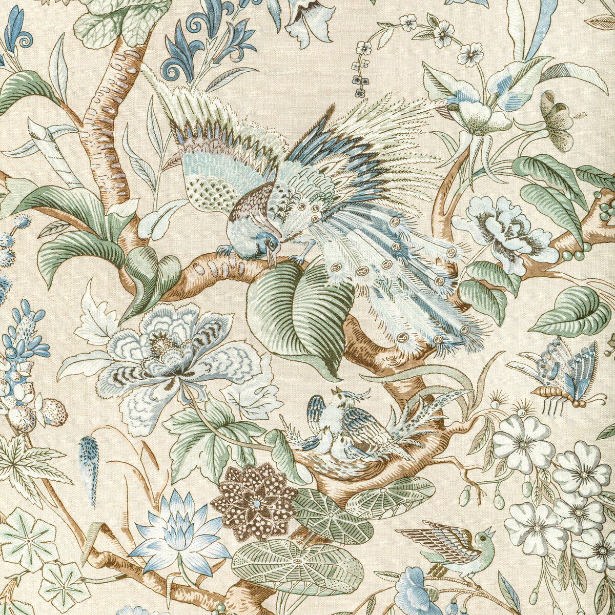 2022116-153 GREENFIELD PRINT SKY LEE JOFA Fabrics Drapery Upholstery