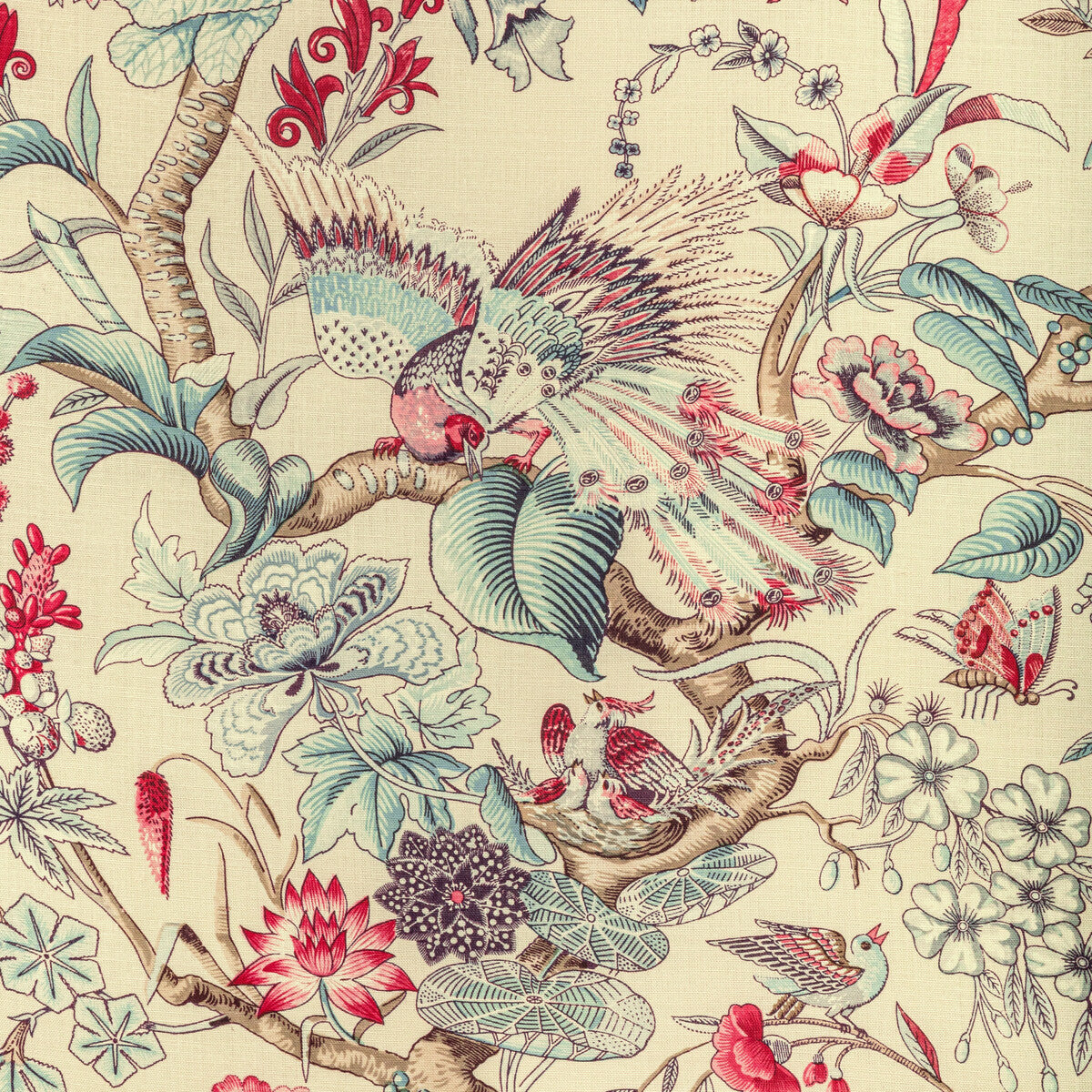 2022116-915 GREENFIELD PRINT MULTI LEE JOFA Fabrics Drapery Upholstery