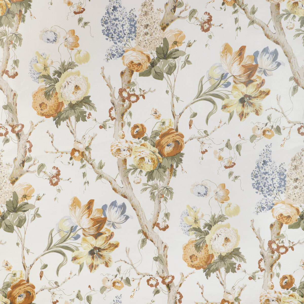 2023119-430 TRENTHAM HALL OCHRE LEE JOFA Fabrics Drapery Upholstery