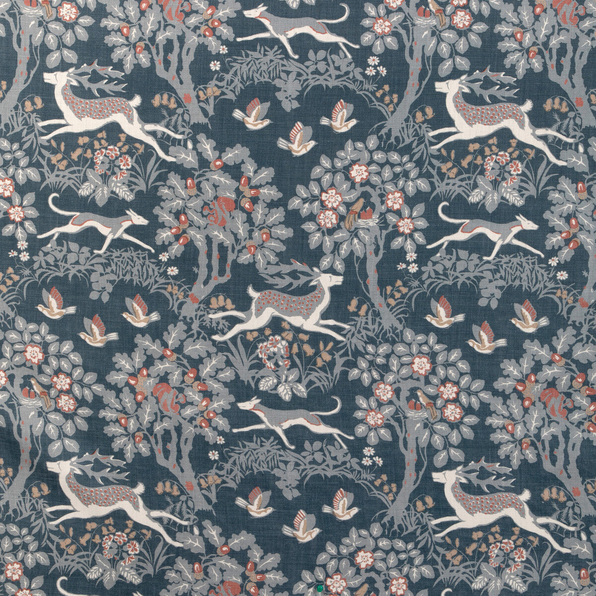 2023122-519 MILLE FLEUR PRINT DENIM LEE JOFA Fabrics Drapery Upholstery